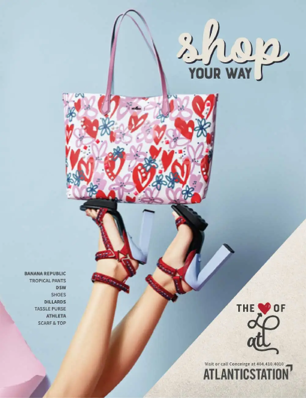 Atlantic Station print ad with headline that reads Shop Your Way